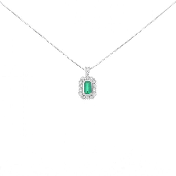 楽天市場】【KOMEHYO】 【新品】PT エメラルド ネックレス 0.24CT 