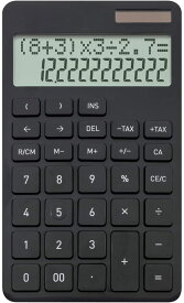 アスカ 電卓　リーサムルフト　C1242BK　計算式表示機能