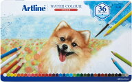 シャチハタ Artline 水彩 色鉛筆 36色 水彩筆付き　　KCP-W36C/H