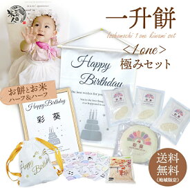 一升餅 一升米 リュック お祝い 赤ちゃん セット 製造日当日発送《つきたて餅と米》ハーフ＆ハーフ 小分け 選び取りカード おすすめ かわいい おしゃれ 人気 1歳 誕生日 風呂敷 名入り 誕生餅 背負い餅 踏み餅 [極] 地域限定送料無料[1]