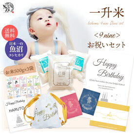 【期間限定★300円引き価格で販売中】 一升米 一升餅 代わり 米 リュック セット 小分け《日本一のお米》おいしい 新潟 魚沼産コシヒカリ 一生餅 お祝い 風呂敷 選び取りカード 名前入り 命名書 一生米 1歳 誕生日 赤ちゃん おしゃれ ベビー 初誕生 送料無料 [9]