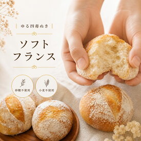 米粉 ソフトフランス 4毒抜き対応（2個セット）自然栽培米粉 白砂糖不使用 卵不使用 乳製品不使用 自然栽培米 グルテンフリーパン