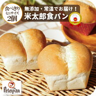 米太郎食パン ミニ 無添加 米粉パン 常温 ちぎりパン 日持ち 小さい 食パン 2個 お米 天然酵母 小さな食…