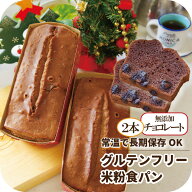 ＼ランキング1位獲得／ グルテンフリー チョコレート 米粉パン 2本 食パン 天然酵母 無添加 グルテンフリ…