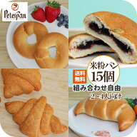 常温保存 約1カ月 無添加 米粉パン 15個 米粉 パン 組み合わせ自由 おすすめ 美味しい ベーグル クロワッ…