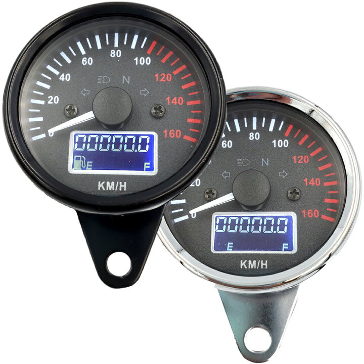 楽天市場 スピードメーター 燃料メーター 機械式 Dc 12v 160km H バイク用 汎用 メーター 最大速度表示160km H Led照明 Led バックライト バイクメーター インジケーター 金属製 バイク オートバイ 走行距離 取付簡単 シルバー ガソリンメーター 未来くらしショップ