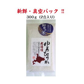 [令和5年産] 北海道 ゆめぴりか 鮮度の米300g 新鮮 お米 米 おこめ ギフト プチギフト 祝い 内祝い お試し 精米したてを 真空パック グルメ 贈答品 プレゼント おにぎり 美味しい 当店おすすめ 白米 精米 おまとめ11個から送料無料（北海道・沖縄一部離島は別途送料）