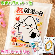 敬老の日 ギフト 入学内祝い 入学祝い お返し送料無料 食品 食べ物 お米 魚沼コシヒカリ 5kg 内祝い お祝…
