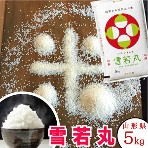 新米 山形県産 雪若丸 令和7年産 特A/一等米 5kg 【送料無料】 お中元 お歳暮 ギフト 米 贈答 おいしい お米