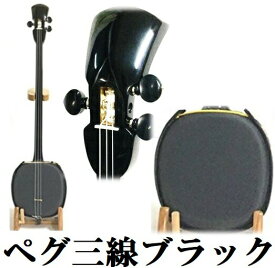 三線 ペグ三線 ブラック 初心者用スタンダードセット 無料カスタマイズOK 三線関連品のオプション有