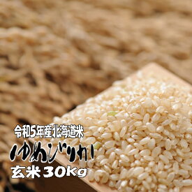 令和5年産　玄米　30kg　ゆめぴりか　北海道　送料無料　精米無料