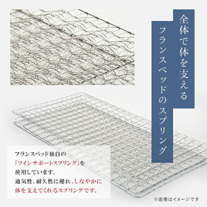 楽天市場】正規品 フランスベッド マットレス ショートサイズ TW-100α 