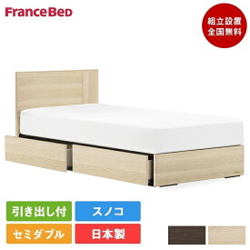 【セット特価】フランスベッド ベッド セミダブル EY-01F TW-010α | 正規品 目玉 マットレス付き マットレス 日本製 収納 スノコ エディ ey01f TW010 マットレスセット 腰痛