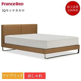 【セット特価】フランスベッド ベッド ダブル IQモンテカルロ 脚付き TW-100α | 正規品フランスベッド製 ダブルベッド マットレス付き マットレスセット ベッドセット おしゃれ オシャレ tw-100a