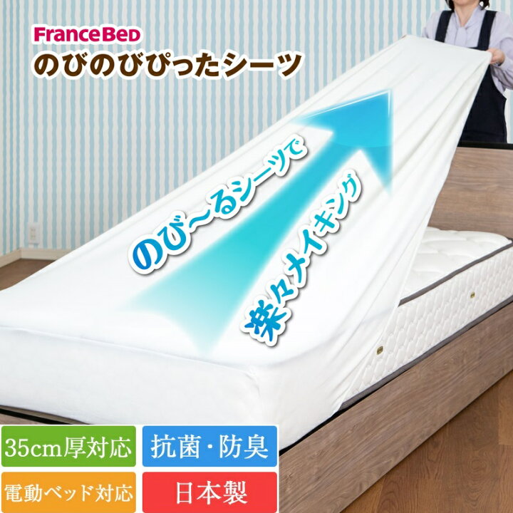 楽天市場】正規品 フランスベッド 寝具3点セット セミダブル のびのび 