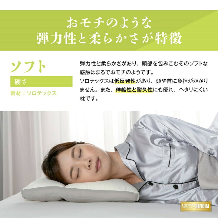 楽天市場】フランスベッド 枕 ニューショルダーフィットピロー ソロ  