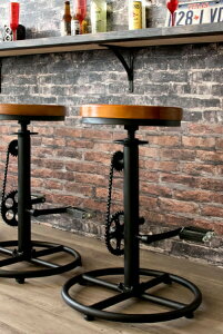 \本日300円クーポン配布/【ランキング1位獲得】 バーチェア INDUSTRIAL(インダストリアル)F チェーンと足置きペダルが特徴的なバーチェア KNC-A819 バーチェア オシャレ カフェ 木目 シンプ