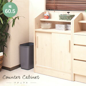 【楽天ランキング1位受賞】収納家具 タンス チェスト カウンター下引戸収納 60.5cm幅国産 完成品!うっすら木目の見えるナチュラル感♪国産完成品カウンター下収納ナサ流通リビング収納キ
