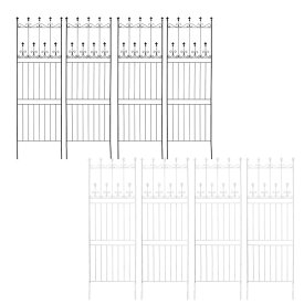 【ランキング受賞】 エクステリア・ガーデンファニチャー フェンス オールドシャトーフェンス220 ハイタイプ 4枚組OC00H-4P フェンス アイアン ガーデンフェンス ガーデニング 枠 柵 アンティーク トレリス ベランダ つる 薔薇 バラ 朝顔 園芸 ラティス つるバラ
