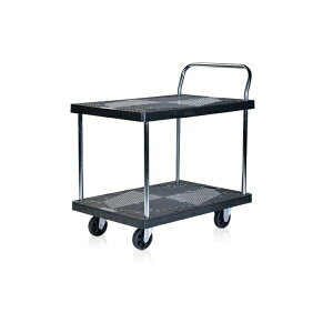 \本日300円クーポン配布/ 【ランキング1位獲得】 静かな樹脂台車 2段 300kg DIY 工具 物流 運搬器具 台車M5-MGKBO0012 荷台 カート 大型車輪 静音仕様 軽い力 組立 店舗 業務 荷物 運搬