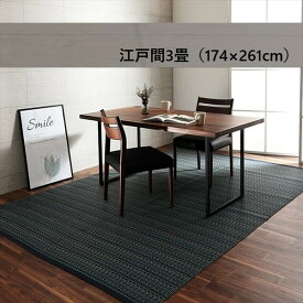 ＼新生活SALE 4/5まで値下／洗える カーペットござ 『バルカン』江戸間3畳（174×261cm） カーペット・マット・畳 カーペット・ラグ2102203 2102303 2102403 清潔 和風 洋風