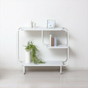 \本日300円クーポン配布/オープンディスプレイラック 白木目 オフィス家具 オフィス収納 PCプラットフォーム スタンド デスクトップPCラック23424 ホワイト 木目 収納 片付け