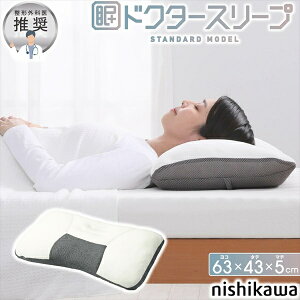 寝具 枕 抱き枕 枕 西川 ドクタースリープ枕 スタンダードモデル DT4602EH94009001720 西川 寝具の老舗 ドクタースリープ 枕 頭を支え 首 しっかり支える 二層構造 詰めもの調節 高さ調節 パイプ