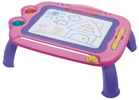 キッズ!!おえかきデスクボード お絵描きボード 幼児教育 知育玩具 (ピンク)