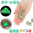 【マラソン期間中のみ！ポイント5倍！！】サイコロ倶楽部　ひかる サイコロ 面白い ダイス　6面　16 mm　ほんのり 光る ダイス　12個 セット　収納袋付き　送料無料
