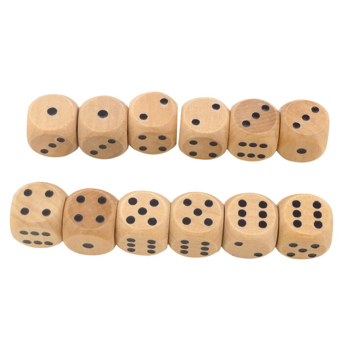 楽天市場 サイコロ 木製 木 12mm 16mm mm かわいい 癒やし すごろく サイコロ ゲーム おもちゃ 6面 セット ラウンドカット 送料無料 こみっぴ楽天市場店