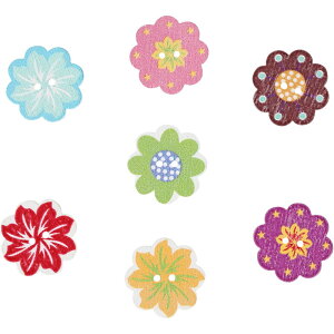 訳あり ボタン 木 ウッド 大容量 たくさん 手芸 裁縫 かわいい 面白い 髪飾り スカート ワンピース バックなどに 薔薇 花 14mm 15mm 20mm