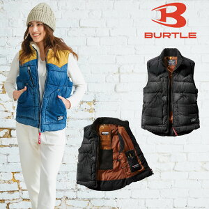 送料無料 BURTLE 5004 防寒ベスト 綿 コットン 電熱パット対応 秋冬 男性 女性 アウトドア 作業服 作業着 サイズ ブラック インディゴ 撥水 保温 スポーティー かっこいい 可愛い おしゃれ ワー
