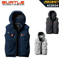 【アームハイバックFAN】 AC2034 バートル 新商品 2025 ベスト エアークラフト　服のみ