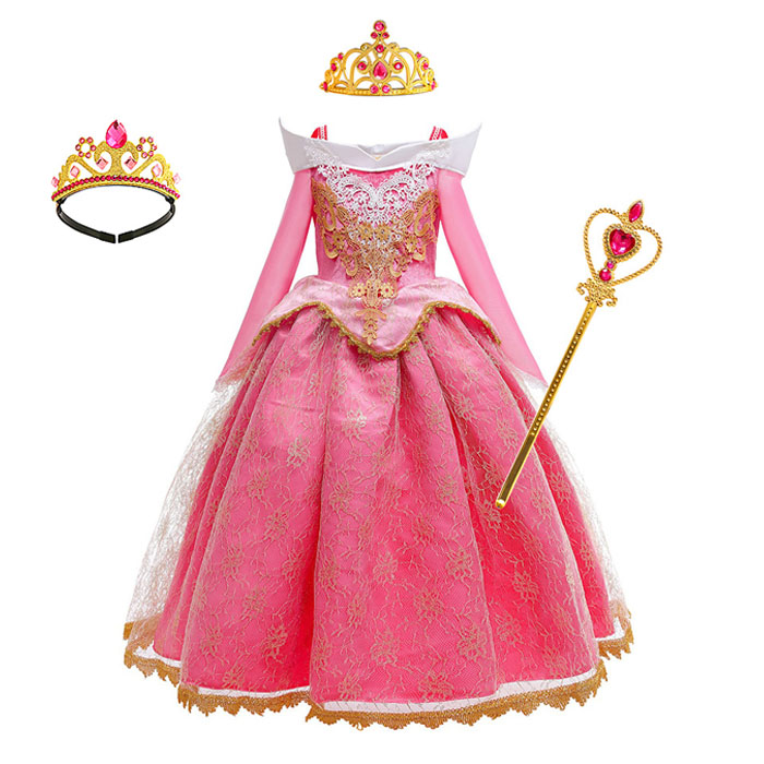 楽天市場】プリンセスドレス お姫様 子供ドレス ロング ピンク ドレス