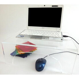ラップトップPC用　透明アクリルテーブル