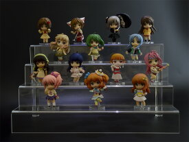 商品展示用アクリルひな壇 ミニ4段タイプ