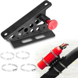車用消火器ブラケット クイックリリース消火器ホルダー 4つのクランプ付き アルミニウム製合金製 消火器マウント バイク 携行缶ホルダー車 家庭用消火器ホルダーセットラングラーRZR UTV AT