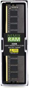 NEMIX RAM NEMIX RAM 32GB DDR4-2666 PC4-21300 2Rx8 Non-ECC Unbuffered