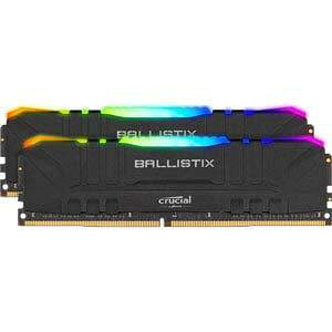 BL2K8G32C16U4BL [Ballistix RGB 16GB Kit (8GBx2) DDR4 3200MT/s (PC4-25600) CL16 UDIMM 288pin Black]