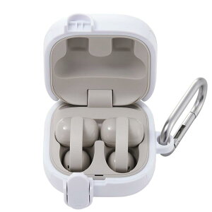 �G���R�� LinkBuds Clip �n�C�u���b�h�P�[�X �ϏՌ� �Ռ��z�� ���b�N�@�\ �G�A�[�N�b�V���� �J���r�i�t�� TOUGH SLIM PC�{TPU�f�� �z���C�g TWS-SO261TSLWH