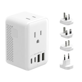 海外旅行用変圧器 220Vから100V 変換｜変換プラグ A/BF/C/Oタイプ対応｜アメリカ・韓国・オーストラリア・イギリス・中国など対応