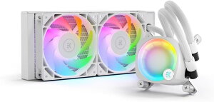 EKWB EK-Nucleus AIO CR240 Lux D-RGB - White I[C ȈՐ CPUN[[ FPTt@t 120mmt@ ŐVIntel  AMD CPUɑΉ Rs[^p[c