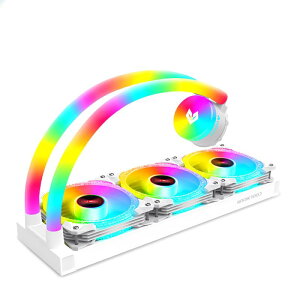 yX[{zCOOLMOON z[XLED ȈՐN[[ 360 mm CPUN[[ LED ARGB 5v 3pin LGA1700/1200/115X AMD:AM4\PbgɑΉ 4pin PWM t@