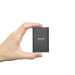 【PS4,PS5動作確認済】Gigastone 外付けSSD 500GB 3D NAND搭載 USB 3.1 ポータブルSSD 転送速度最大550MB/s Type A/Type C ケーブル付き 3年