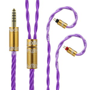 cooyin AL65P ���P�[�u�� MMCX �P�[�u�� �C���z���P�[�u�� 4�c 6N �⃁�b�L�P������ OCC SE�V���[�Y�p Shure�p SONY�p SE215/SE535/IER-M7/M9�ȂǂɓK������ ����125cm