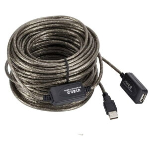 TATUM USB2.0延長ケーブル 20m延長 オス/メス USB延長ケーブル エクステンダーUSB プリンター スキャナー バスパワー 信号増幅補正回路内蔵 転送安定