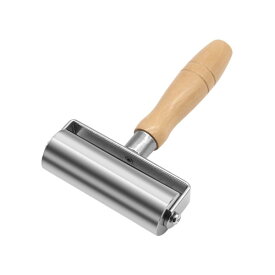 Riblind 圧着ローラー 革工具 レザークラフト 接着 工具 革工芸用 DIY ステンレスローラー 革 接着道具 プレス 貼り合わせ 圧着 ハンドツール 平らにする