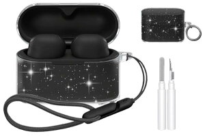 �P�[�X For SONY WF-1000XM6 �p �J�o�[ TPU�f�ސ� ���[�P�[�X �N���[�j���O�y�����t�� �֗� ���s �y�� �L�Y�h�~ �h�o �h�k �y�ʏ��^ �ی�P�[�X �����h�~ �\�j�[ WF-1000XM6�p �S�ʕی�J�o�[(�O���b�^