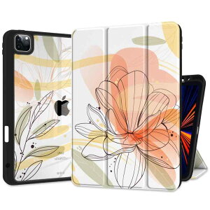 Barianda iPad Pro 11�C���`�ی�J�o�[M2 4/3/2��2022 2021 2020�����w�ʂ�TPU�h�U�t���[���J�o�[�t���A�y���z���_�[�t���g�уP�[�X+�����E�F�C�N�A�b�v/�X���[�v