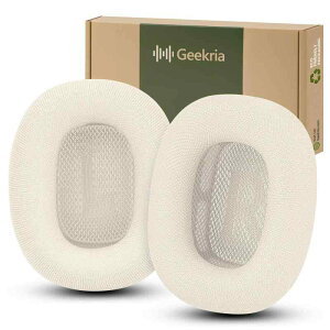 Geekria �C���[�p�b�h Comfort �݊��� �p�b�h �A�b�v�� Apple AirPods MAX(A2096), AirPods MAX2 (A3184) �w�b�h�z���ɑΉ� �p�b�h �C���[/�C���[�J�b�v (���b�V���t�@�u���b�N/��)